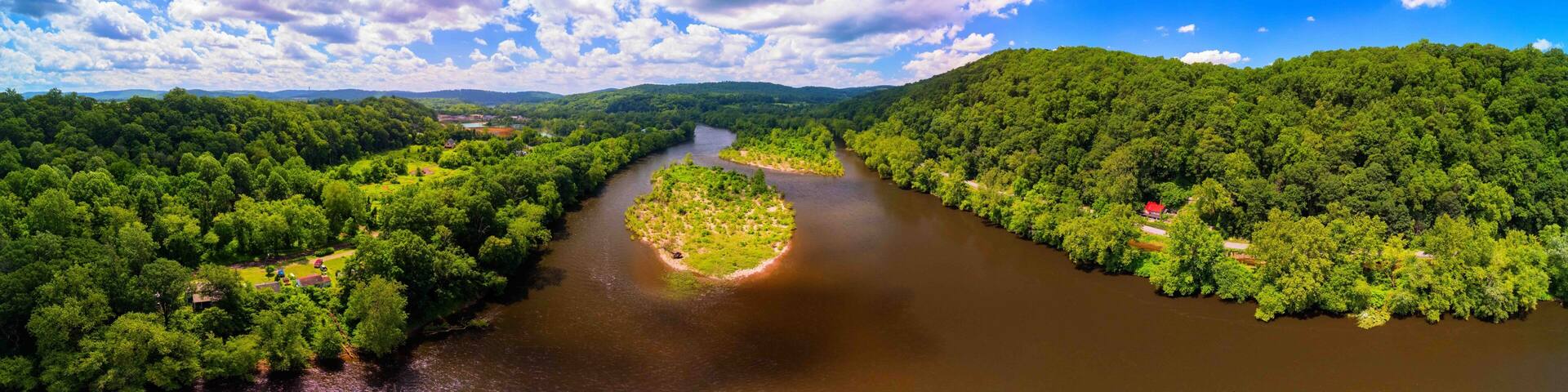 Panoramic View of the Delaware River Valley