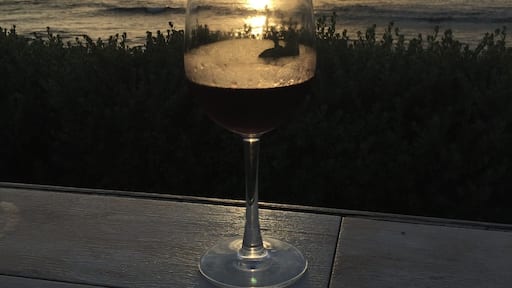 Watching the sun go down on the west coast