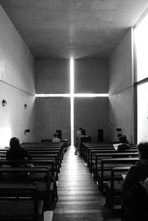 Church of the Light in Ibaraki, Osaka, Japan.   

This is a church built by famous Japanese architect Tadao Ando. He is the same architect who built the Tokyo Sky Tree. This is a beautiful modern church that uses concrete, light, and simplicity in the best way. accessible by bus only. Take the bus from Osaka station. and the church is a short walk from the bus stop. If you go on a saturday there will be other architecture enthusiasts going to visit the church. Follow them. If you are alone make sure you have a map before you leave because it is outside the city center and people around the area wont speak much English.  

#TadaoAndo #architecture #church #Japan