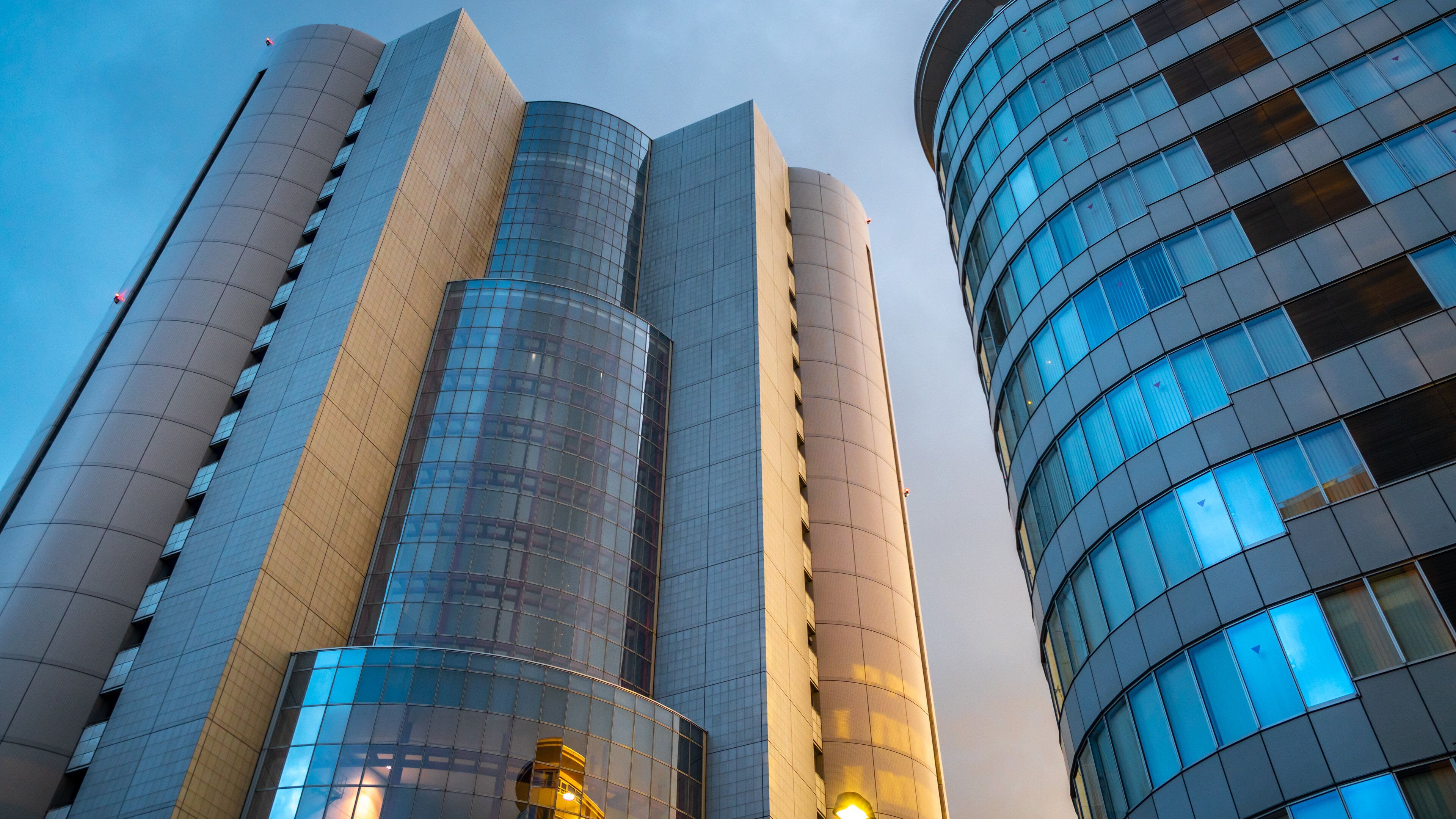 Kanazawa showing a city and a high rise building