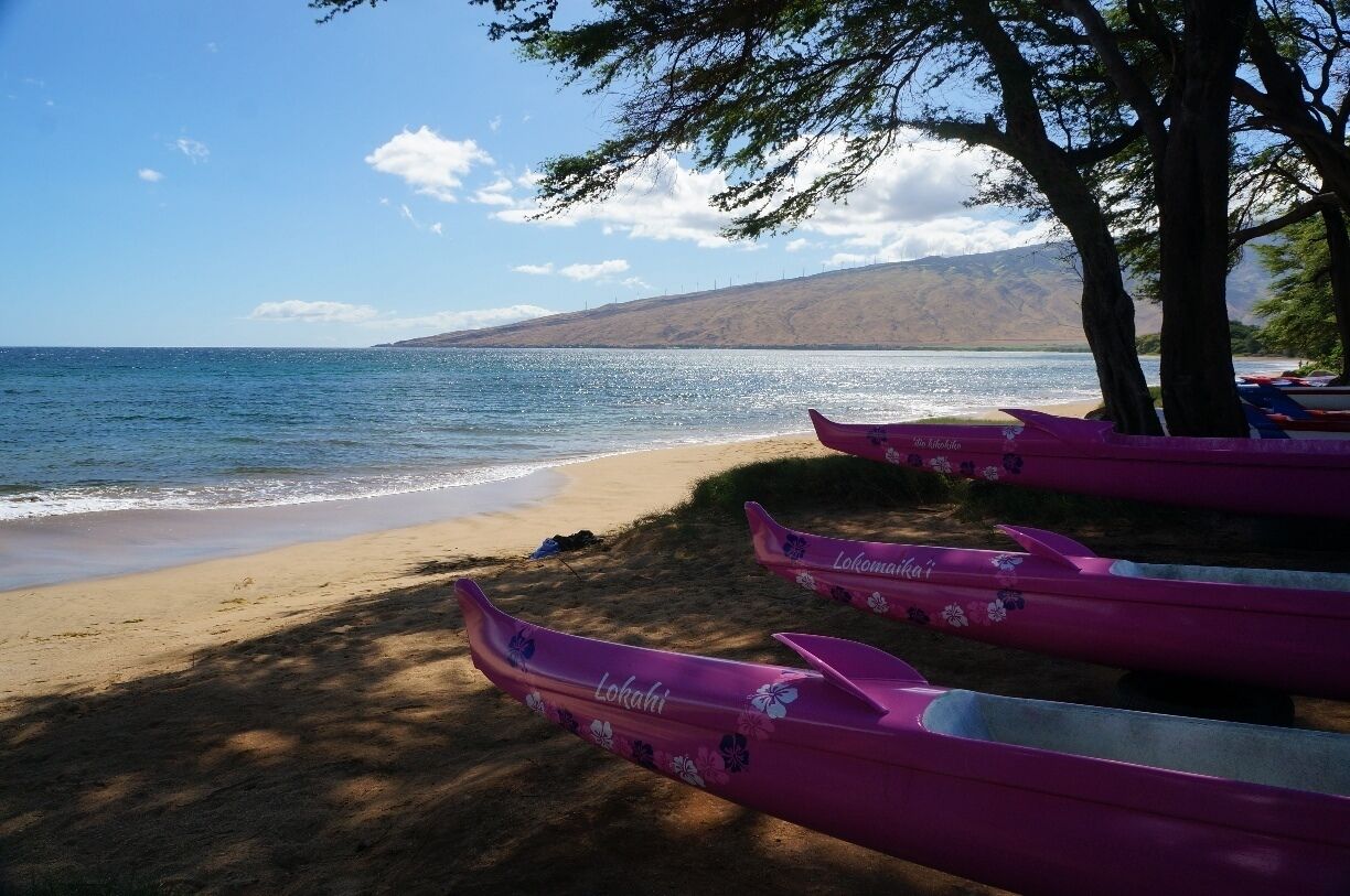 Kihei has 6 miles of beaches, if you don't like crowds, there are several spots to stop along the road and go for a swim. #beach #maui #Hawaii #kihei #unitedstates #USA #AquaTrove