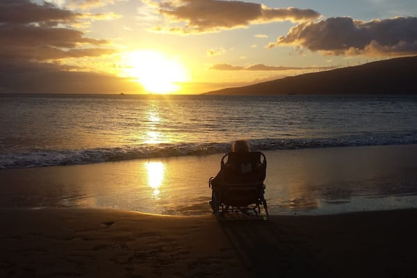 One of the best sunsets all to ourselves