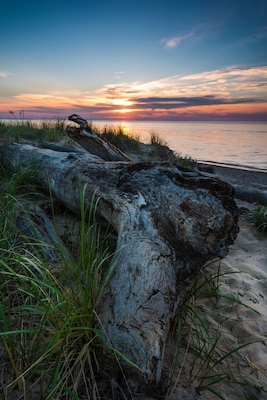 Indiana sunset in the summer months you will have to pay to get to this beach.