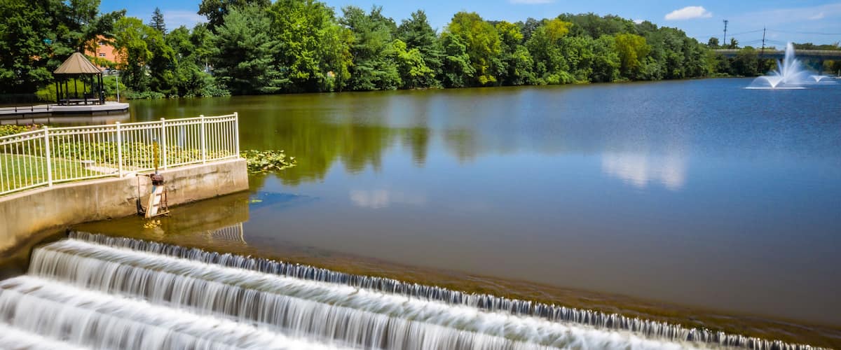 Aerial of Piscataway New Jersey