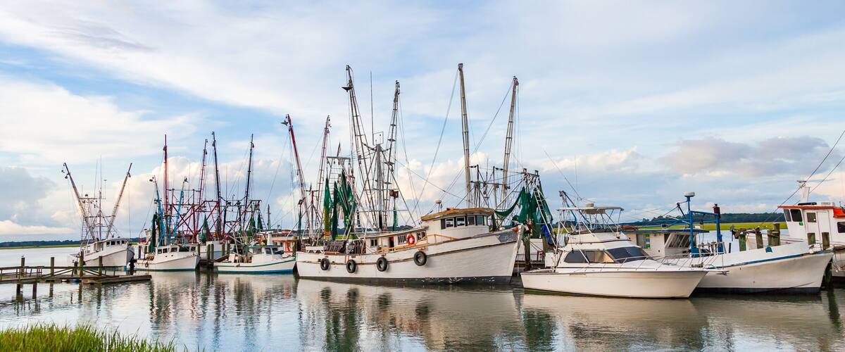 Shrimp Boats in Port Royal, South Carolina