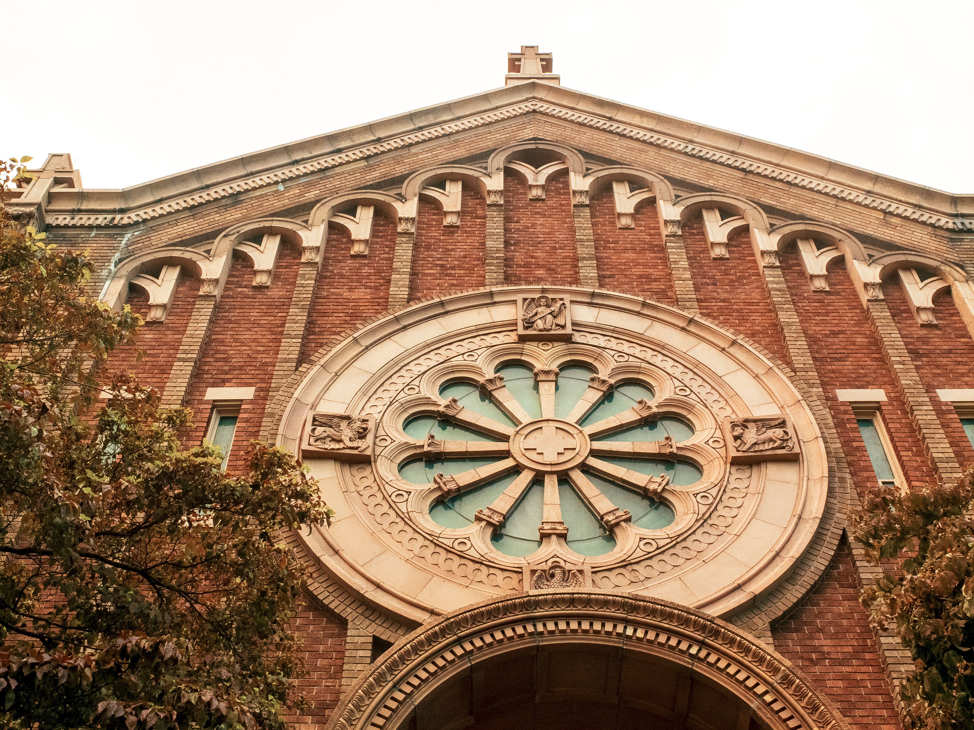 Red Brick Church In The Amherst College Area