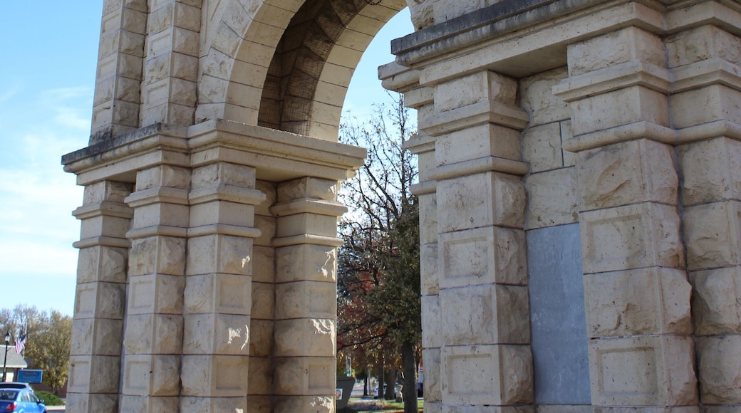 Nice archway leading to war memorial in Junction City Kansas