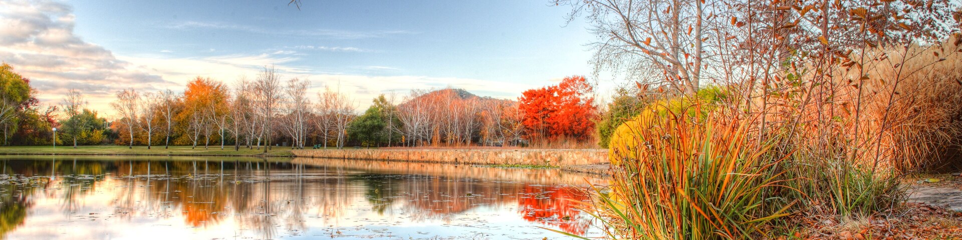 Lake Burley Griffin in Canberra, Australian Capitol Territory. Australia.