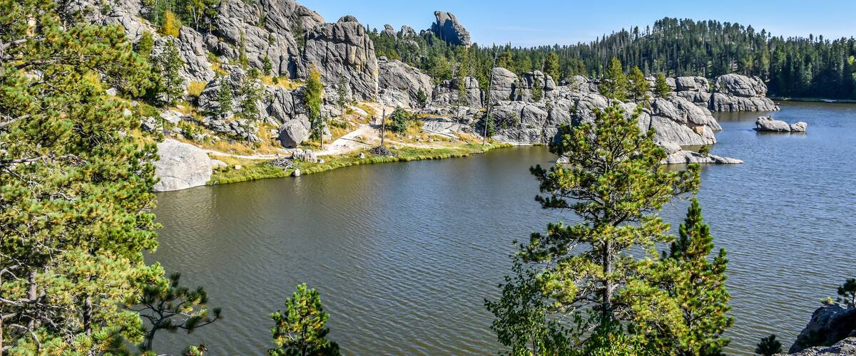 Sylvan Lake in the Black Hills of South Dakota.