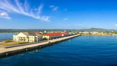 Panorama of port in Falmouth, Jamaica