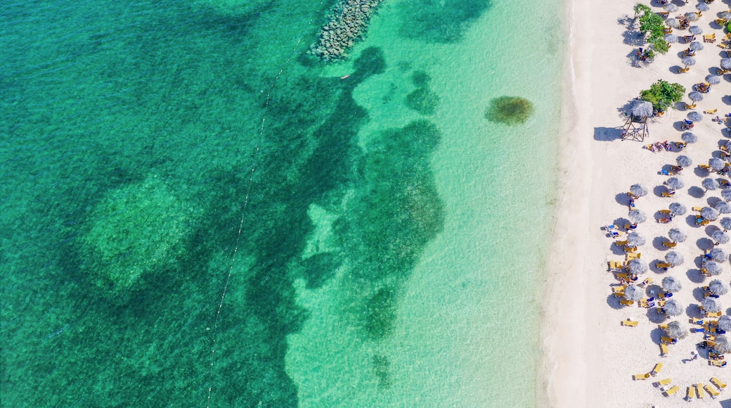 aerial view of a wonderful caribbean beach on Jamaica