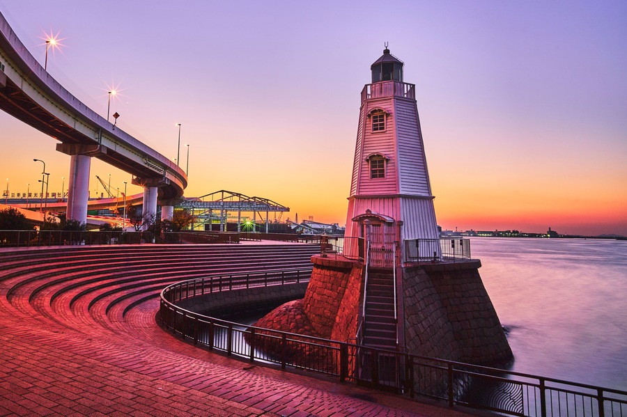 旧堺灯台 - Old Sakai Lighthouse in Osaka, Japan