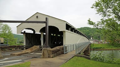 View at Philippi covered bridge - West Virginia