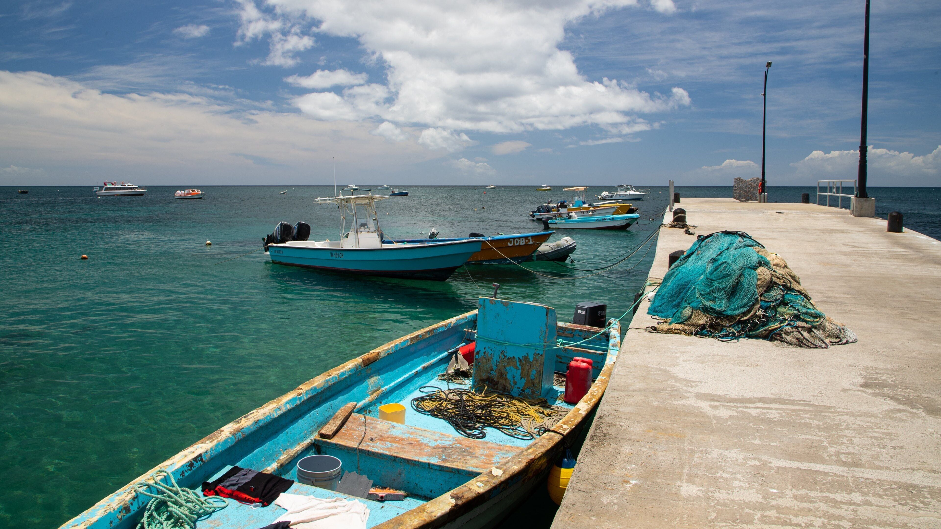 Charlestown which includes a bay or harbor and general coastal views