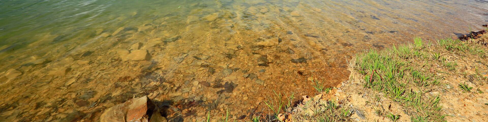 Sunset colors on Summerville Lake - West Virginia