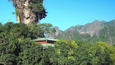 Kyauk Ka Lat pagoda - just one of the extraordinary sights to be seen around the otherwise uninspiring town of Hpa-an in Karen state, Myanmar.