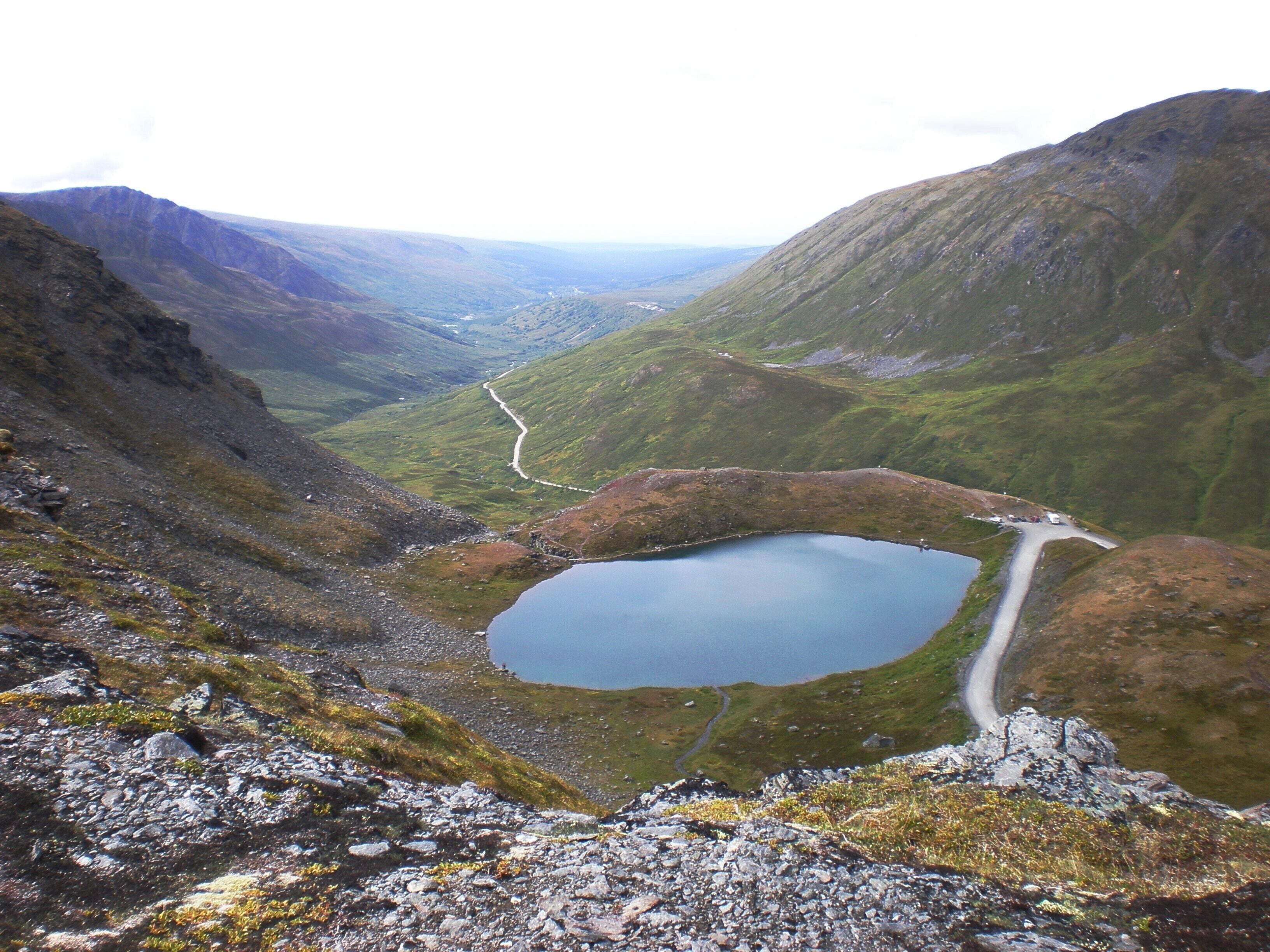 Above the tree line with views of the Matanuska Valley and great hiking trails. Summit Lake; Hatcher Pass, Palmer, Alaska
