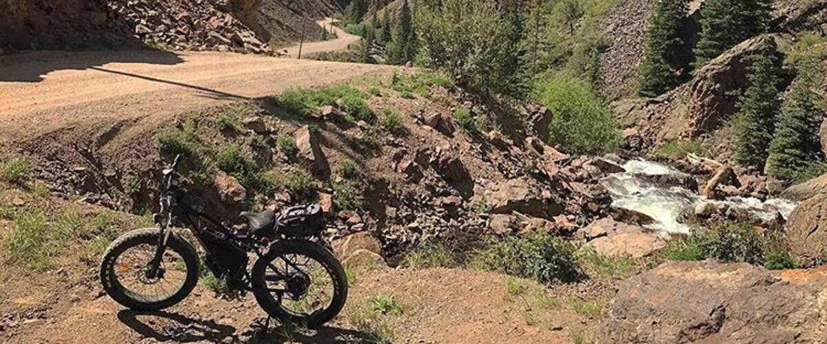 We took our ebikes on the bachelor loop around Creede CO, which was not easy to do in the beginning but the rest of the ride was beautiful, and had to take breaks to not burn the breaks on the way down!