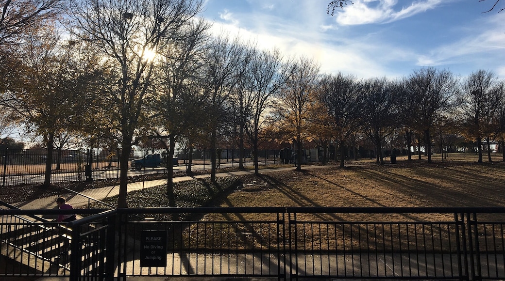 Winter time @Addison Texas. Park in front of the Blueprints at Addison Circle.