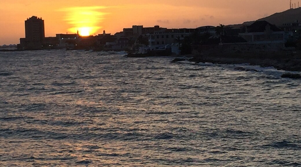 #LifeatExpedia
Sunset at #AvilaBeachHotel ! Amazing! they have a 3 floor construction only to see the Sunset!