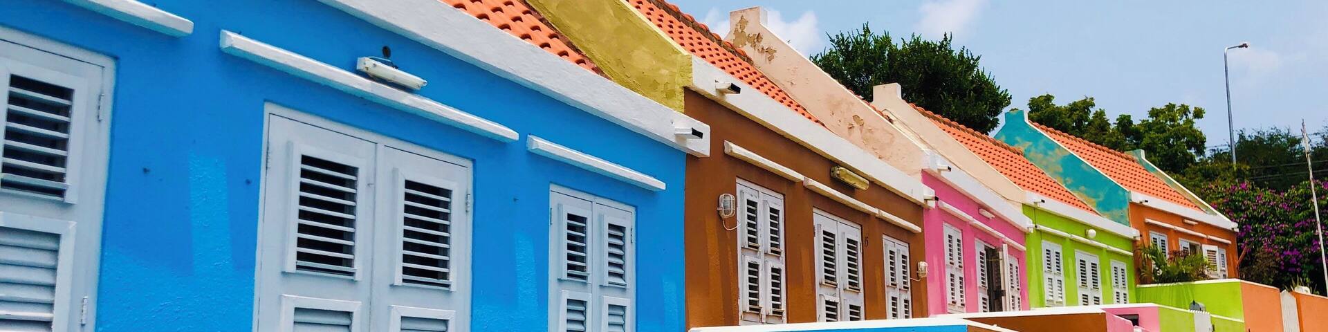 Colourful houses in Pietermaai area of Willemstad