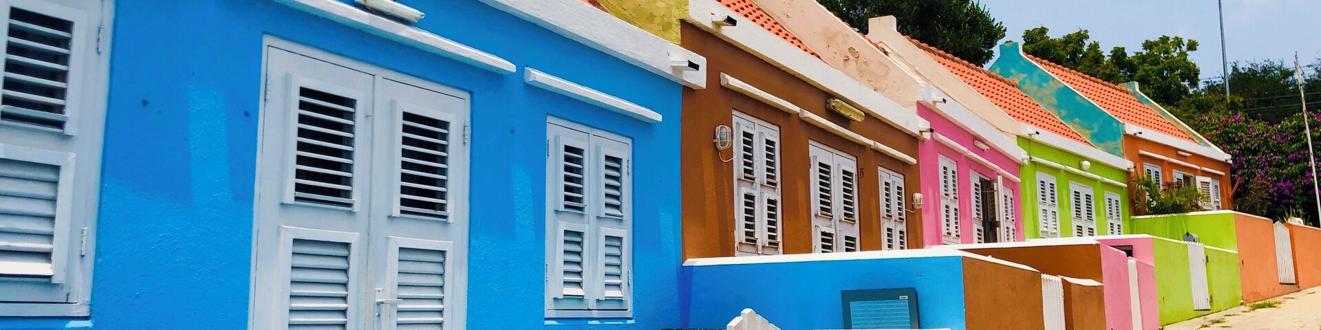 Colourful houses in Pietermaai area of Willemstad