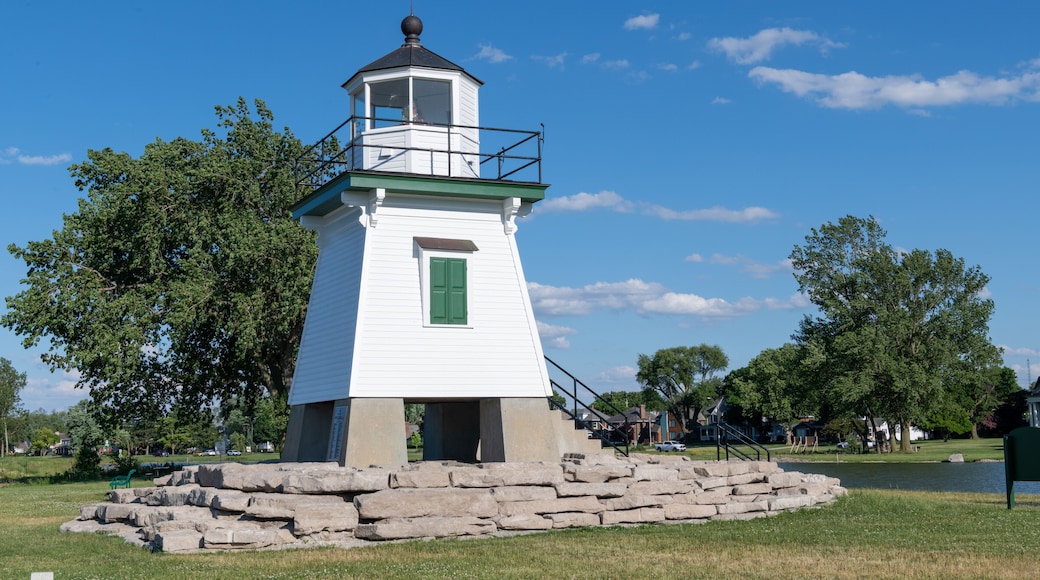 Beautiful shot of Port Clinton Lighthouse in Port Clinton, Ohio