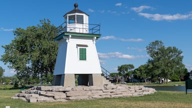 Beautiful shot of Port Clinton Lighthouse in Port Clinton, Ohio