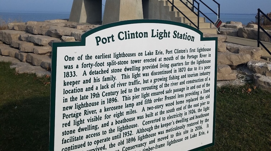 The last remaining timber framed light house on Lake Erie.