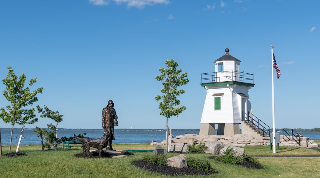 Beautiful shot of Port Clinton Lighthouse in Port Clinton, Ohio