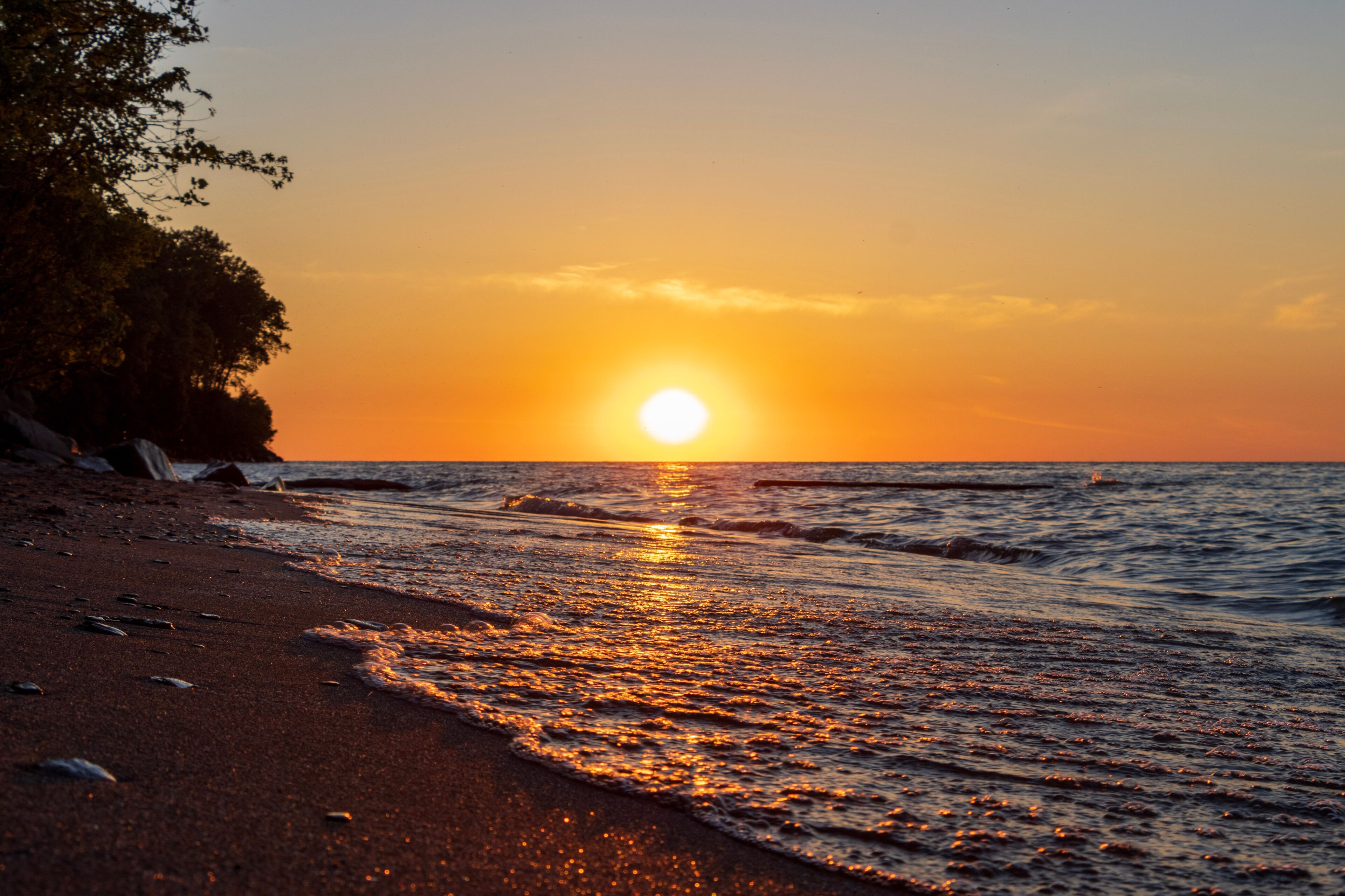 Beach Sunset - Lake Erie - Cleveland, Ohio