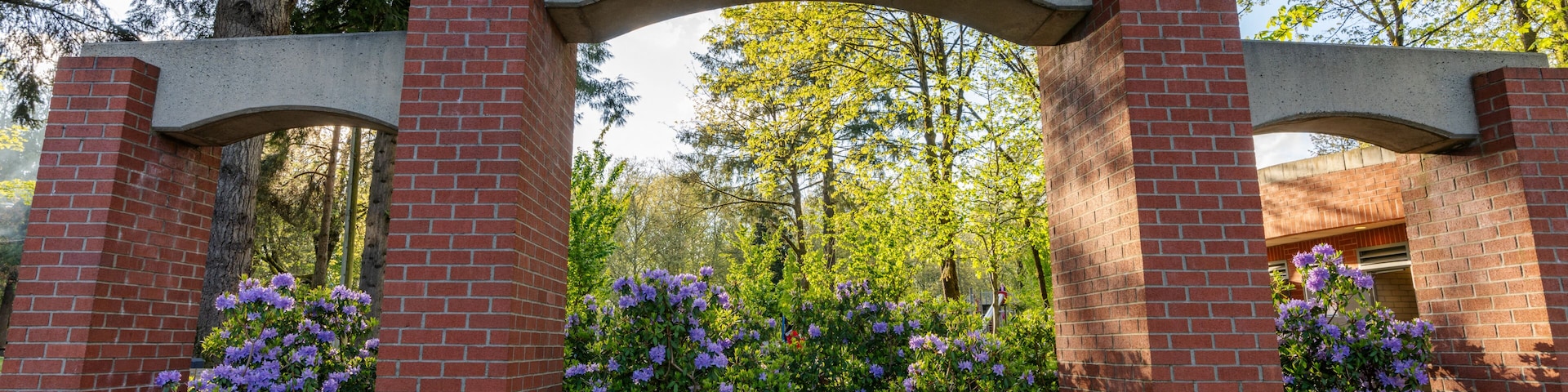 Entrance of Lions Park. Port Coquitlam, BC, Canada.