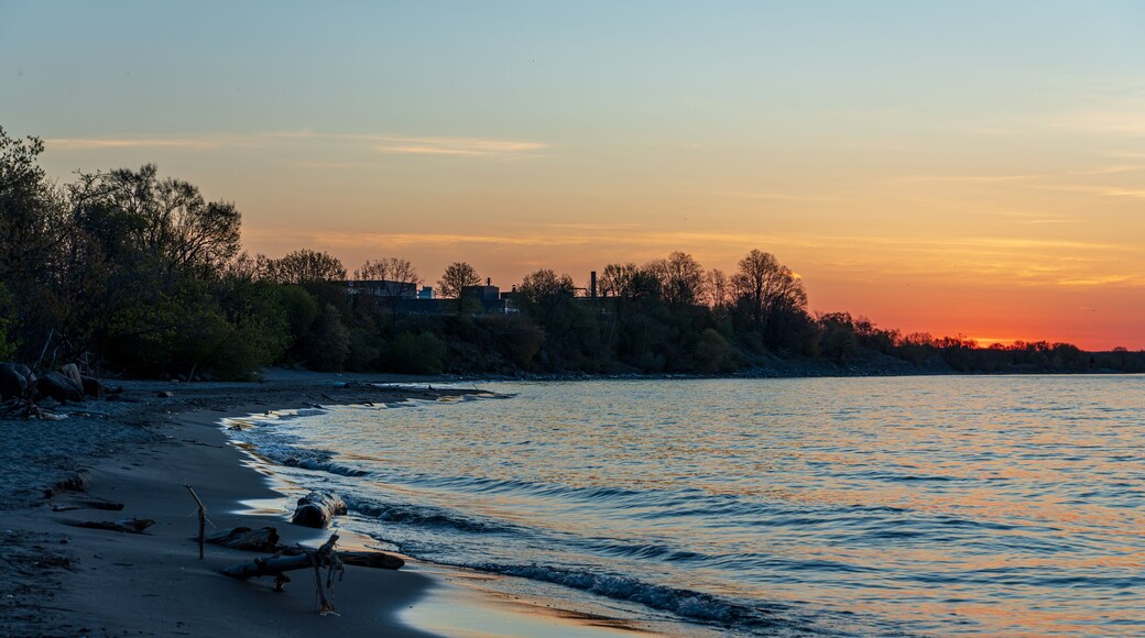 Port Hope's East Beach at Sunrise of a Clear Spring Morning