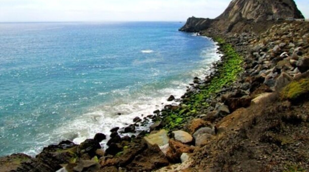 Famous rock promontory on PCH