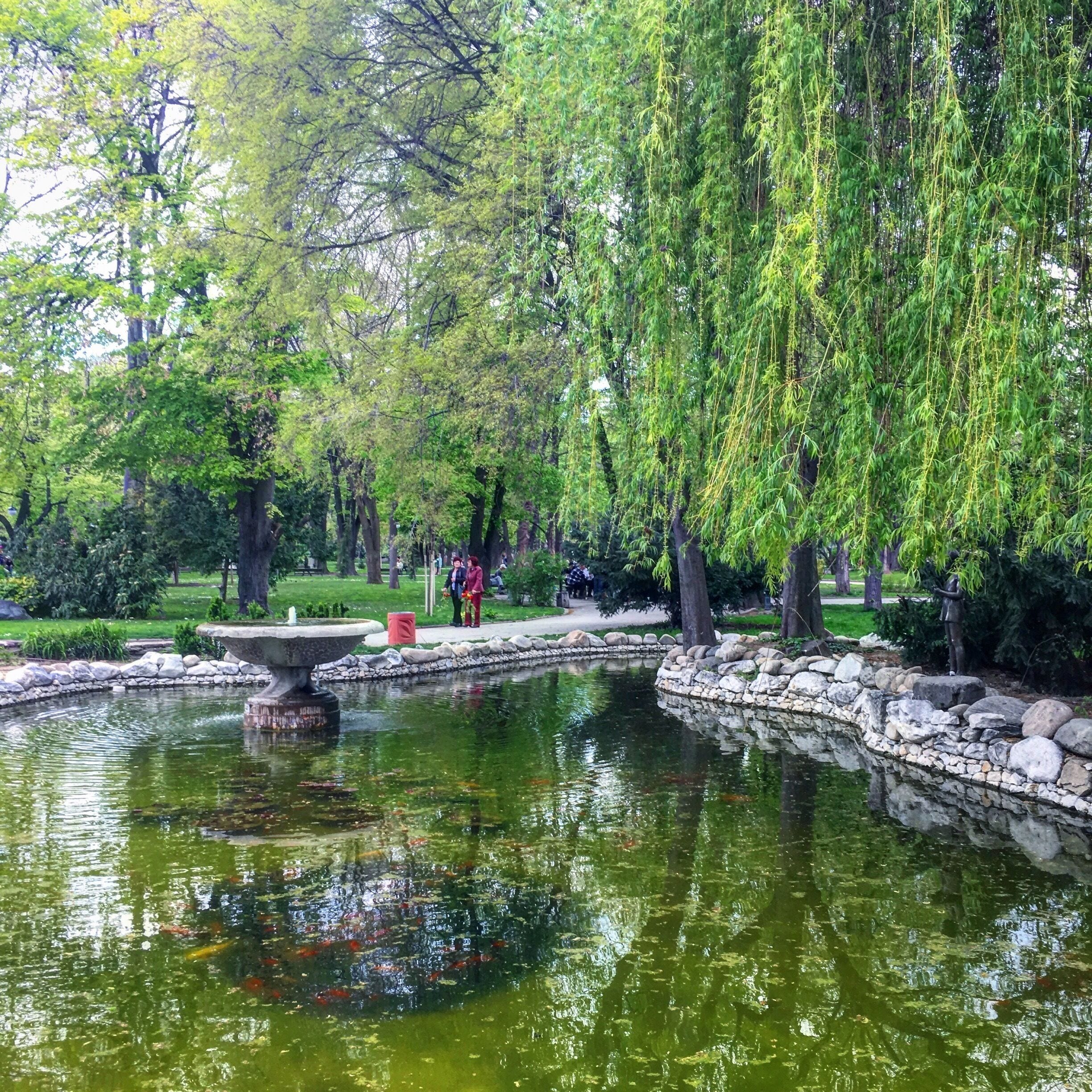 The Garden of Tsar Simeon in Plovdiv is right in the city. I first discovered it walking from the main bus station into town. It is filled with green grass, spring flowers, park benches and water fountains. A day here made me forget all my worries. #green #springhassprung #spring #april #bulgaria #Plovdiv 