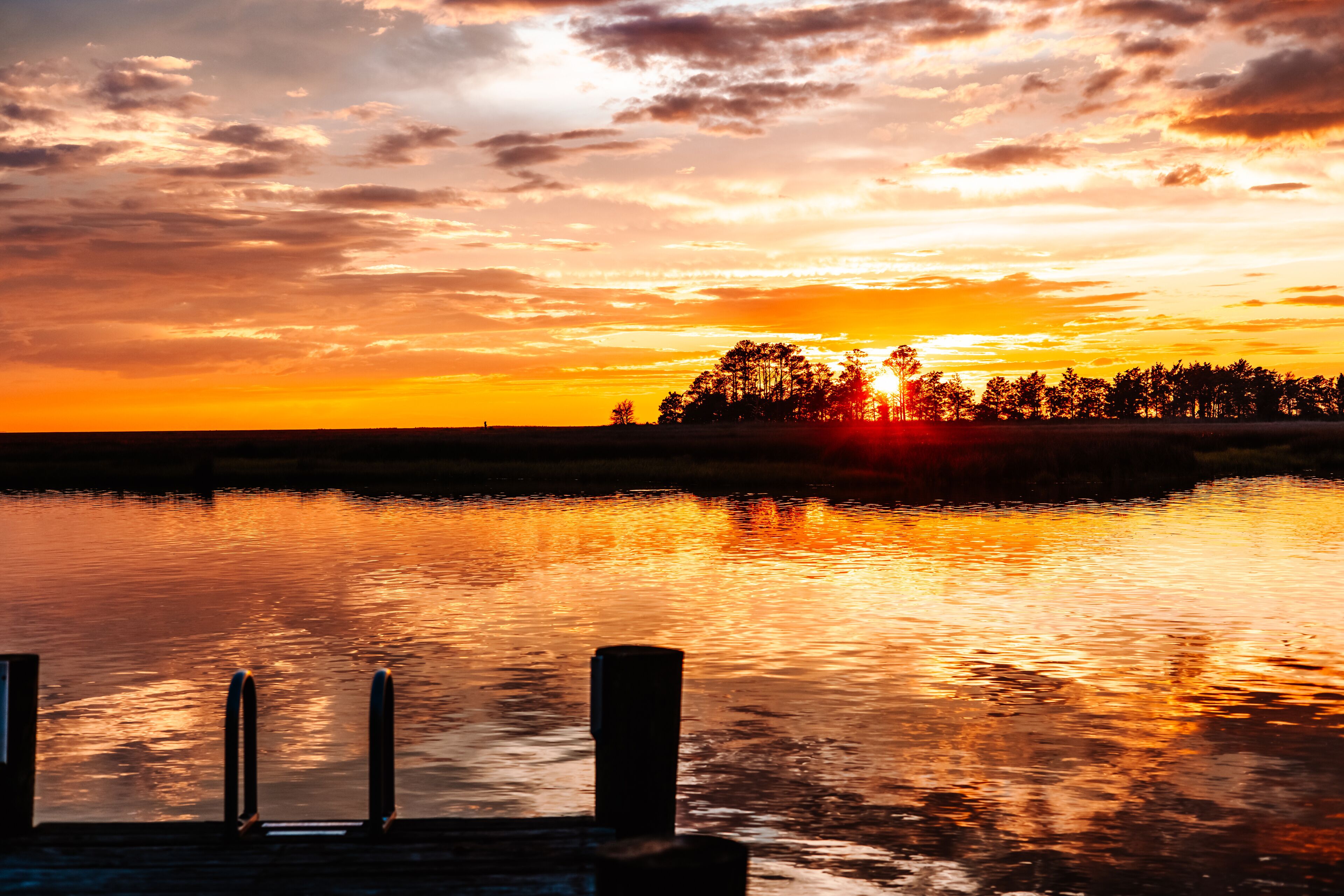 Golden Sunset and Water Views at Crisfield