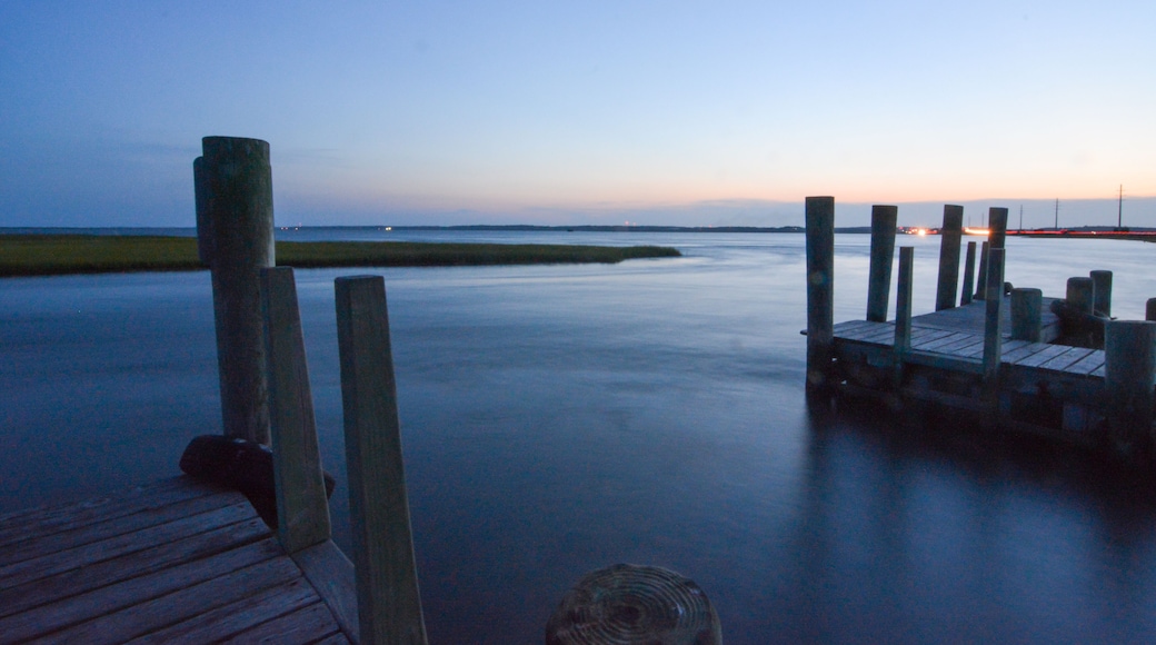 Exposure of a boat launch dock in Chincoteague Virginia