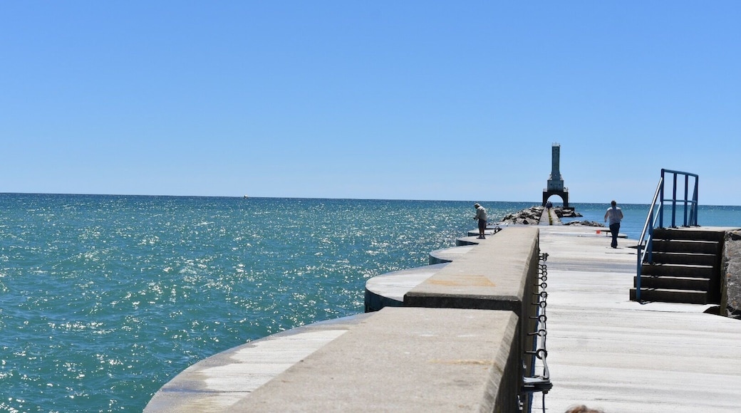 Fun narrow walk out to the lighthouse