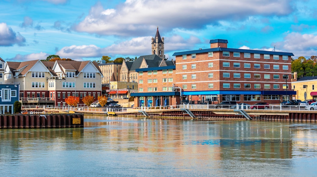 Port Washington Town view in Wisconsin of USA