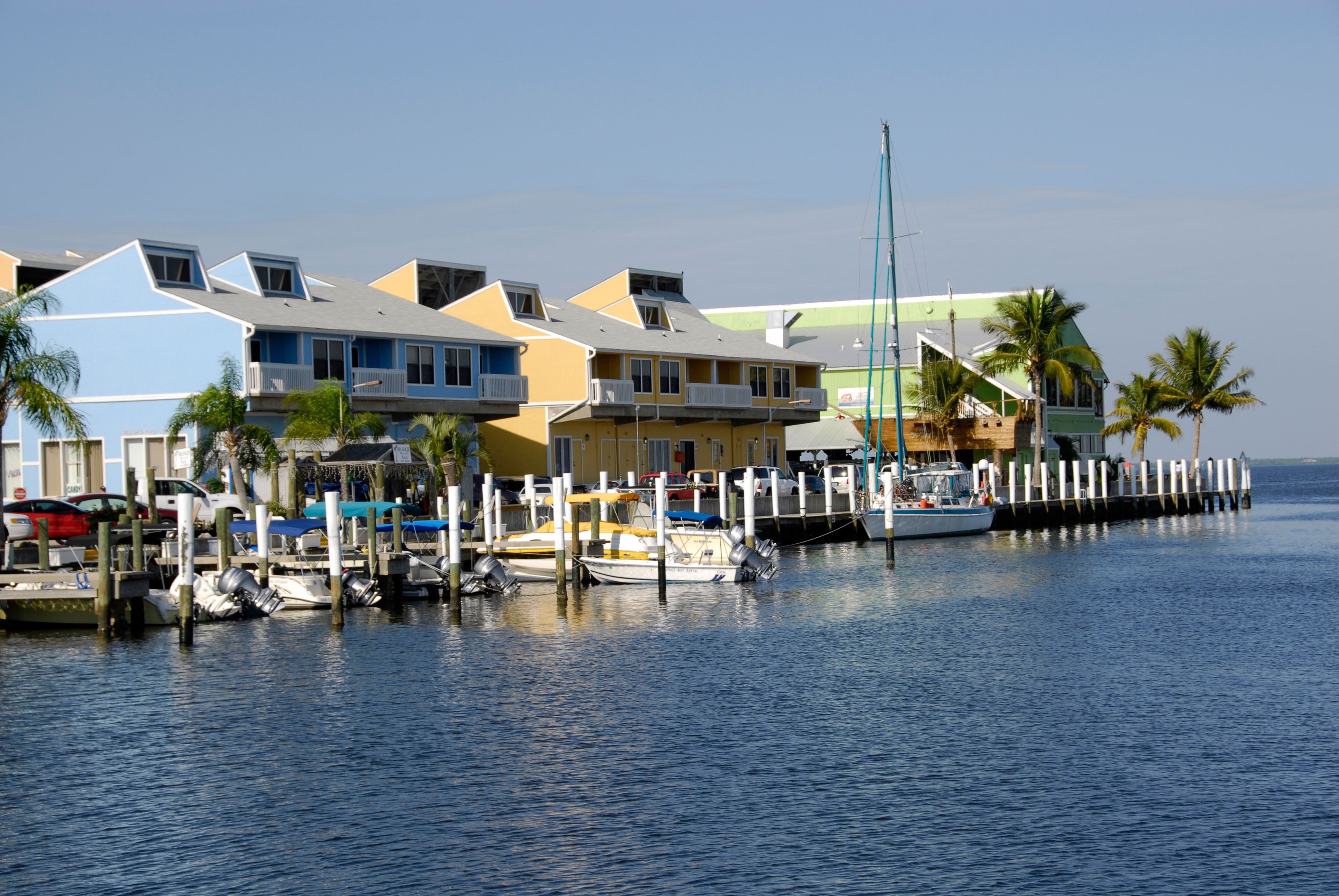 Fisherman s Village tourist shopping and Yacht district in the city of Punta  Gorda Florida FL