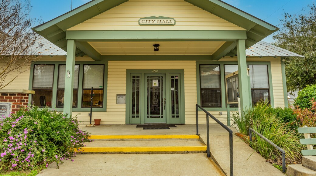 Historic small town city hall in Cedar Key, Florida
