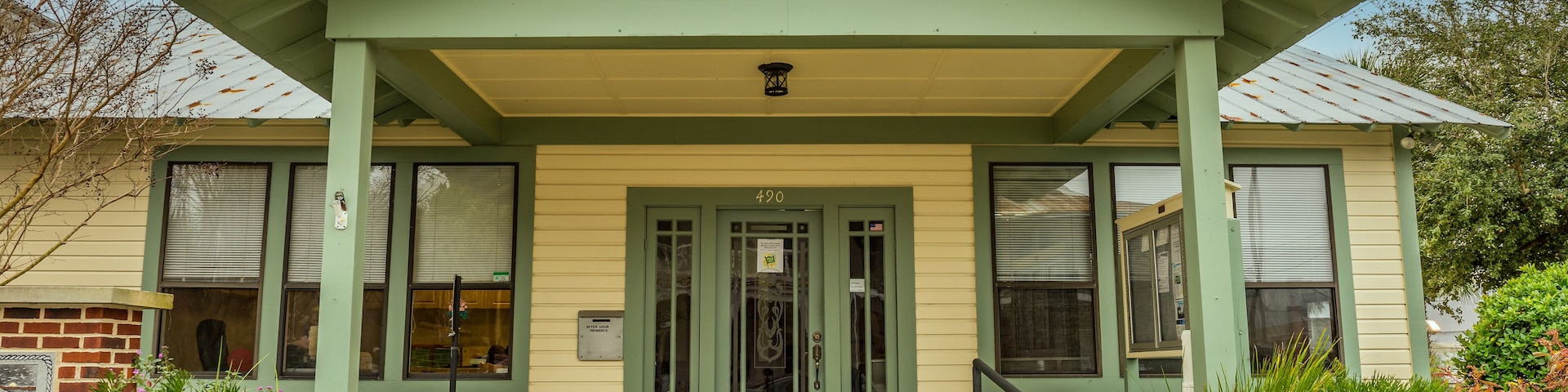 Historic small town city hall in Cedar Key, Florida