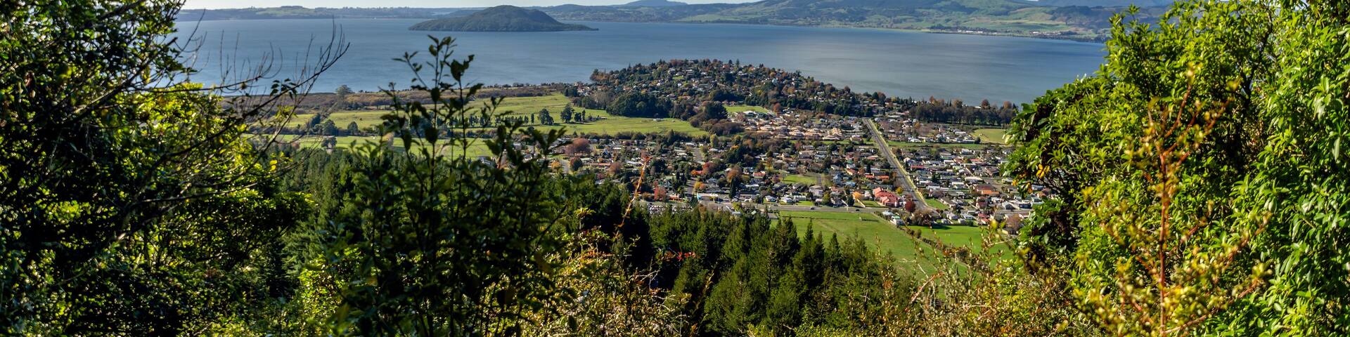 Aerial view of Rotorua, New Zealand