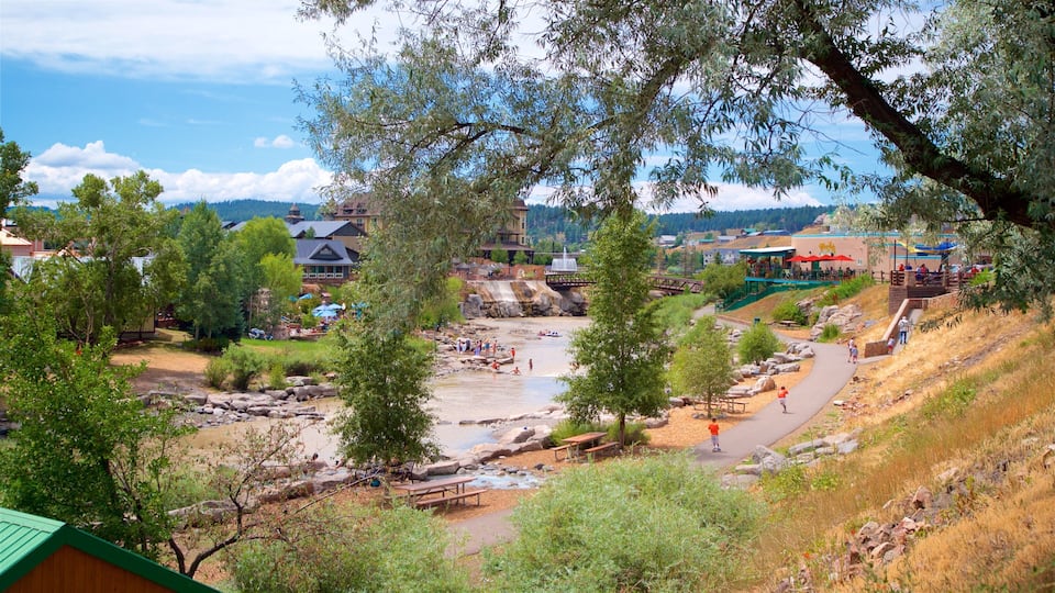 Pagosa Springs which includes a river or creek and a small town or village