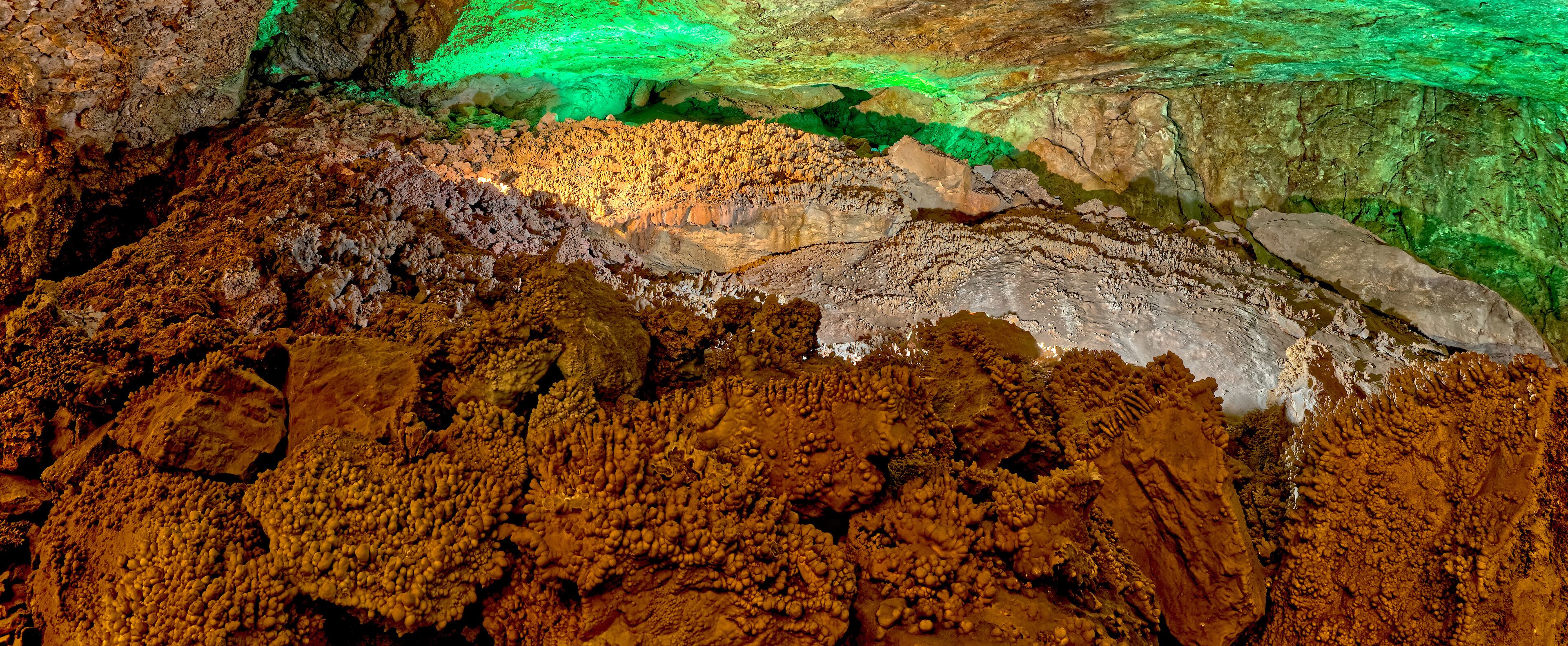 A formation in Grand Canyon Caverns called Cave Coral. Located near Peach Springs AZ along historic route 66 at mile marker 115.