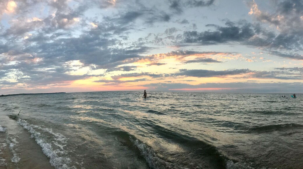 Camping on Lake Huron #adventure