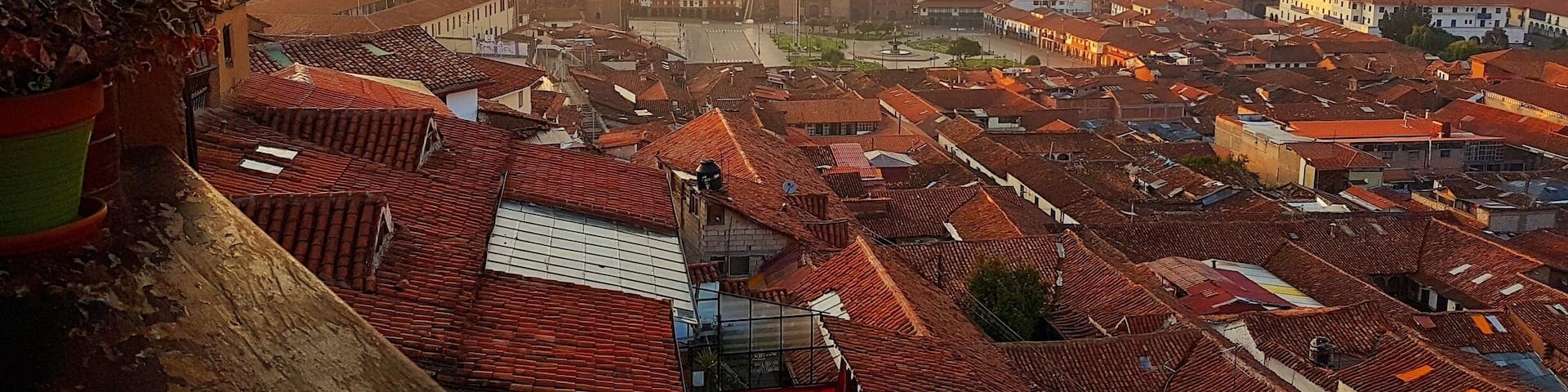Our hostel was located only a few blocks away from Cusco's Plaza de Armas but it was all up hill. It was worth it though for the incredible views the hostel offered of the city! On this morning we were up early for a day tour and enjoyed our breakfast on the small outdoor patio overlooking the city. #UrbanJungle