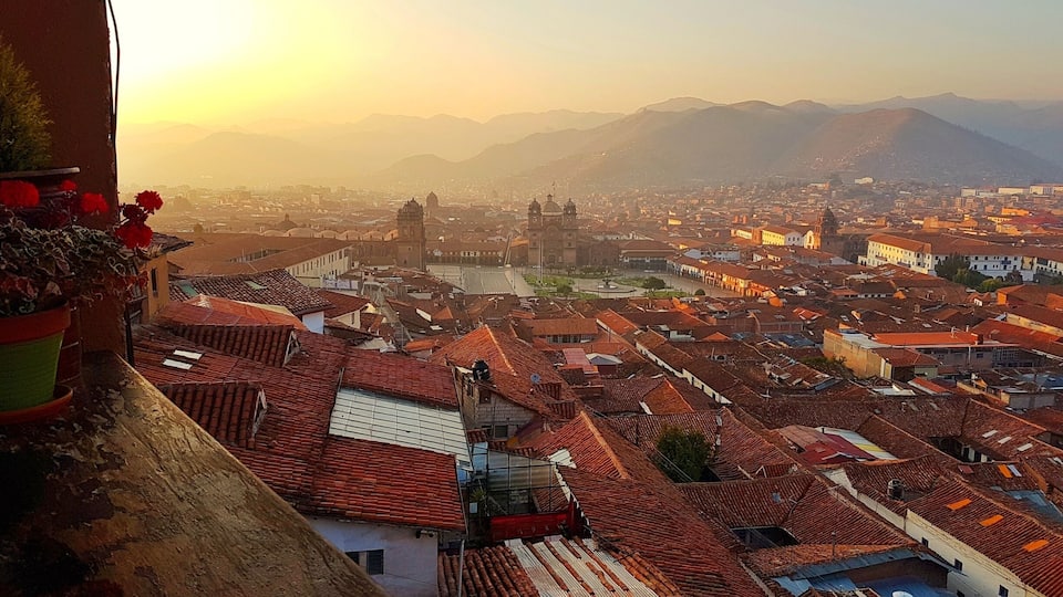 Our hostel was located only a few blocks away from Cusco's Plaza de Armas but it was all up hill. It was worth it though for the incredible views the hostel offered of the city! On this morning we were up early for a day tour and enjoyed our breakfast on the small outdoor patio overlooking the city. #UrbanJungle