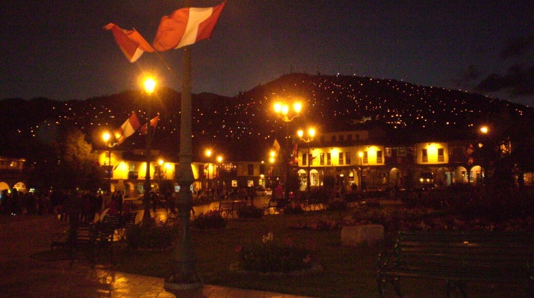 I was standing there....captivated by the magical charm of Cusco at night.
