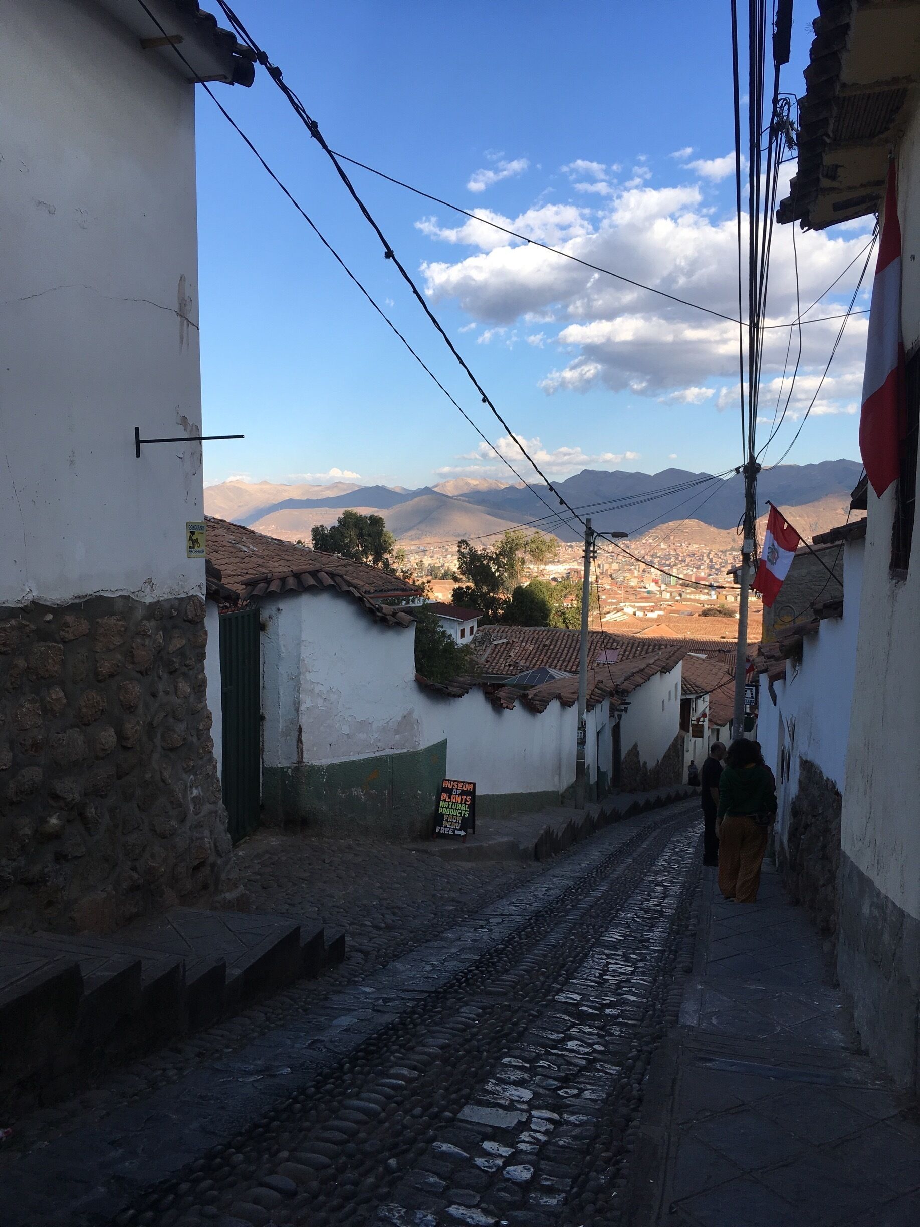 Much easier walking back down in the altitude 